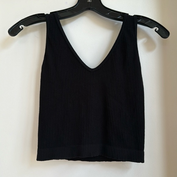 Free People Crop Top in Black - Picture 1 of 6